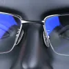 Colour_max Titanium Pousque-nez 12 mm Vis de gouttes d'eau pour les coussinets à lunettes