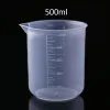 50ml/100ml/300ml/500 ml de gotas de utensílio de utensílio de utensílio de utensílio de copo de copo de plástico para copo de laboratório graduado