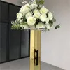 Party Supplies 10 st/ Lot Gold Flower Road Lead Acrylic Wedding Table Centerpieces Event Vases Home El Decoration