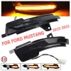 Ford Mustang için LED Dinamik Yan Ayna Dönüş Sinyal Işığı 2015 2016 2017-2021 Yan Kanat dikiz aynası göstergesi yanıp sönen lamba