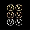 2023 Classic Luxury Hoop Boucles d'oreilles populaires Charme de mode Fashion Gold Silver Double Color Boucles de créateur de haute qualité