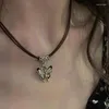 Chaines Collier de filles Lock sécurisé Feme INS Étudiants tous correspondent à un niveau d'apparence élevée Boudoir simple miel