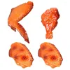 Decorative Flowers 1 Set Of Artificial Food Model Fake Props Chicken Wings Drumstick Display Models