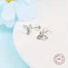 Boucles d'oreilles ckk cluster d'herbarium scintillant en argent sterling 925 bijoux original pour femmes pendentites aretes mujer