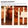 Ljushållare 10 st Pack Holder Decor Small Candles in Bulks Pelar Decorations Bulk Paraffin Wax