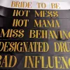 Mariage Party Bride to Team Bride Tribe Satin Sash Wedding Bridal Shower Bachelorette Hen Party Girls Night Out Décorations