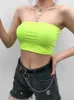 Damestanks Camis 2024 Zomer mouwloze dames bralette platte schoudertanktop top top tanktop bustier feest vaste kleur sexy hot pants j240409