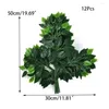 Decoratieve bloemen 12 stks/veel creatieve simulatie Banyan Elegant Branch Shape Artificial Leaf Engineering Modellering Home Decor