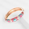 Emalia Bransoletka dla kobiet Bieząc się na Hawajskie Indie Cloisonne African Jewelry Womens Bracelets Bohemian Designer Gifts 240408