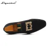 Boots Shoes Men Original Designer Casual Shoes Slip on Fashion Wedding Party Prom Black Loafers for Men Shoes Free Shipping