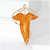 Pins broches trendy emaille blad voor vrouwen uni 4-kleuren bladeren kantoorfeest broche geschenken drop levering sieraden dhirl