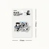 Mr. Paper 30 feuilles / emballage mignon Little Black Cat Sticker Pack Exquise Sceling Scellant Handbook Materials Kawaii Stationery