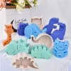 Para divertirse todo tipo de animales, moho de silicona series de dinosaurios moldes de velas de velas hechas a mano suministros de velas que hacen artes