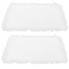 Pillow 1 Pair Of Ruffled Cases Bedding Covers Bedroom Cotton