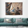 Tapisseries L'art de peindre Johannes Vermeer Tapestry Aesthic Room Decorse décorations de chambre à coucher peintures murales décoratives