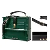 Women Vintage Acrylic Piano Shaped Clutch Box Shoulder Bag Elegant Evening Crossbody Handbag Top Handle Purse 240402