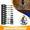 1/4 Bit de tournevis à impact magnétique Cross Cross Hexagonal Torx avec support de bit pour l'interrupteur à douille Pièces de tournevis universels