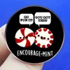 Positive Encouragement Quote Émail Émorceau Cute Anime Movies Anime Movies Pinnes en émail collective Metal Cartoon Brooch Sac à dos sac Collier Badges de revers