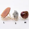 1PCS Metal Brand Display Stand Easel para Mineral Mineral Mineral Minerais Minerais Fossils Rochas Geode Stands Stands Crystals Holder