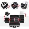 Förvaringslådor Makeup Train Case Organizer Box Professional Multi-Purpose Cosmetic With Gliding Trays Polish Slots