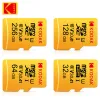 Accessori 5pcs kodak 100% 100% originale TF Micro SD scheda di memoria MicroSD Classe 10 16 GB 32 GB 64 GB 128GB 256 GB Smartphone Tablet Camera GoPro