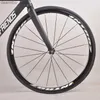 Bikes 700c Fixie Bike 48/52 / 55cm Sing Speed Road Fixed Gear Bicyc Track Bituer Bike ALU Frame en carbone Fork Flat Petons Wheelsset L48