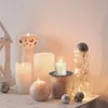 Świece 12 szt. Stojak na piłkę Delikatne mocowanie mocowania stojaka Tealight Rustyka