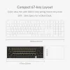 Accessories Akko SPR 67 DIY Mechanical Keyboard Aluminum Kit Spring Mount Structure Customized FR4/POM Plate Poron Cotton Gold Weight