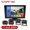 7 inch IPS MP5 Screen Heavy Vehicle Driving Parking Recorder System 2CH AHD Camera For Truck Rear View Monitor HD Night Vision