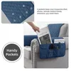 Tampas de cadeira 3 PCs Reclinner Slipcovers Protector Arm Protector com tampa de bolsos