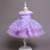 Pretty Purple Blue Pink Jewel Girl's Birthday/Party Dresses Girl's Pageant Dresses Flower Girl Dresses Girls vardagliga kjolar Kids 'Wear SZ 2-10 D409300