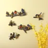 American Resin Bird Bird Decorativa Casaco Ganch Ornamentos da porta Hangueiro Hat de gancho de parede artesanato mural varanda Chave da parede da parede