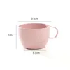 Tassen Untertassen 1 PC Zahnbürste Tasse Mundspülung Büro Kaffee Weizen Stroh umweltfreundliche Milch Tee Nordic Style Badezimmerzubehör