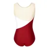 STAGE WEMPS BOLLET DANGE DANGE Body produit Ice Ice Skating Gymnastique Leotard Sans manches transparentes