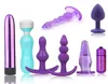 8PCSLOT SILICONE Perles anal plug g vibratrice anus masseur adulte toys pour hommes femmes stimulation clit