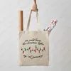 Shopping Bags We Could Leave The Christmas Lights Up'til January Pattern Tote Bag Gift For XMAS Women