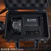 Black Montre de Luxes Diamond Watch Männer Uhren 40 mm 7750 Chronograph Mechanische Bewegung Carbon Schwarzes Vakuum -Plattierungskoffer Armbanduhr Relojes Relojes