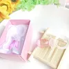 Party Favor Large Pink Baby Crystal Pacifier Gift Box Girl's Birthday Return 100st