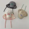 Casquette de soleil pour enfants respirant pour le séjour rapide à séchage à séchage protectrice de plage avec rabat de cou mince chapeau de pêcheur