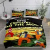 Tintin Adventure Tales Children Duvet Cover Set King Queen Double Twin Single Bed Linen Set