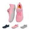 Tênis zzfaber infantil sapatos de pés descalços flexíveis crianças filhos de malha respirável plana para meninas menino tênis casual macio