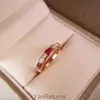 Bvlgaerri Band Designer anneaux Baojia Snake Bone Designer Ring 925 Sterling Silver plaqué 18k Gol Natural White Fritillaria Red Agate Diamond