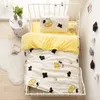 3PCS / Set Baby Girl Boy Beld Libert Pure Coton Set Borns Enfant Enfants Berced Liden Inclure la taie d'oreiller de couverture de courtepointe 240408