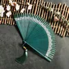 Dekoracyjne figurki chińskie składane fan klasyczne eleganty taniec hanfu ventilatore otwieranie i zamykanie gładko dłoni fani dłoni prezent urodzinowy Po