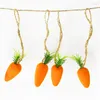 Dekorative Blumen 3-10pcs Mini-Karotten-Anhänger Ornament Künstliche PE-Schaumfrüchte Gemüse Osterfeier Dekoration Haushaltsvorräte Simulation Simulation
