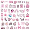 50/100pcs Pink Vsco süße Mädchen Aufkleber Ästhetische Skateboard -Laptop -Gitarren -Graffiti -Gepäckaufkleber wasserdichtes Aufkleberspielzeug