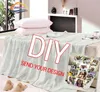 DIY Pictures Custom blanket Fashion Flannel Blanket children Christmas gift and Birthday Warm soft sofa bed 240326