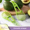 3 w 1 awokado noża owoców nóż nóż przenośny jagoda Pitaya Slicer Avocado Scraper miąższ miąższ separator domu narzędzia kuchenne