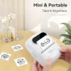 Impresoras mini etiqueta impresora p50 máquina auto adhesiva etiqueta portátil etiqueta de pegatina térmica inalámbrica o cinta de etiqueta 5pk papel impermeable