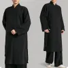 23Color High Quality Linen Wudang Tai Chi Robe Taoism Kung Fu Uniforms Taoist Clothing Martial Arts Suits 3st/Set